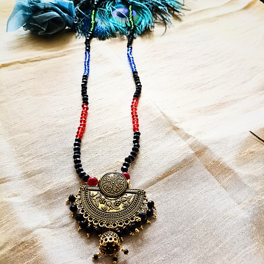 MALTI COLOUR LONG NECKLACE