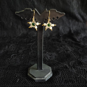 Green bugadi earrings