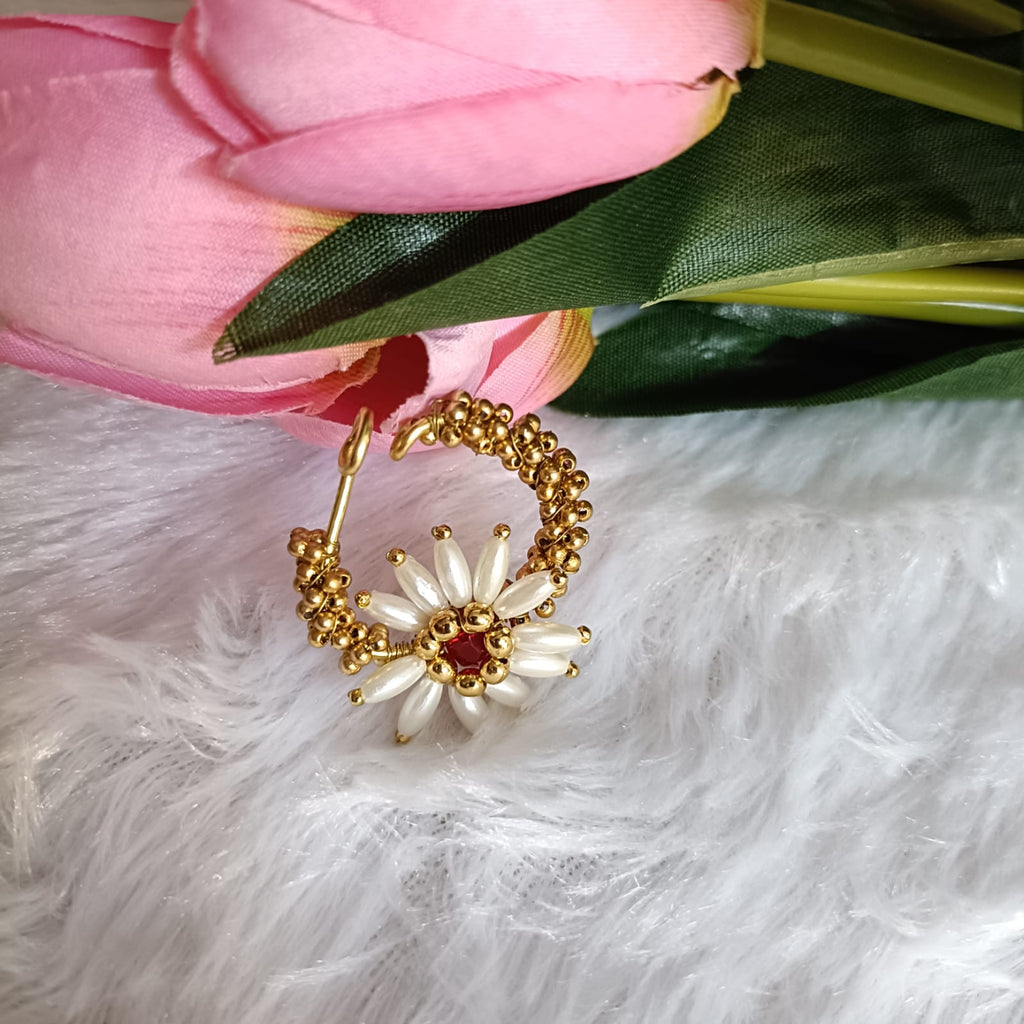 Matt bead round nath